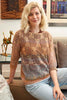 Diversa Print Eyelet Box & Cable Pullover Knitting Kit