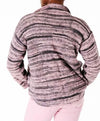 Tiger Box Stitch Overlapping Front Cardigan
