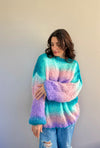 Rainbow Oversized Mohair Sweater pattern