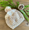 Wave Stripe Knit Pom Beanie - Zoe’s knit studio