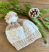 Wave Stripe Knit Pom Beanie - Zoe’s knit studio