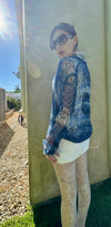 GOSSAMER OPEN KNIT CARDIGAN