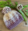 Wave Stripe Knit Pom Beanie - Zoe’s knit studio